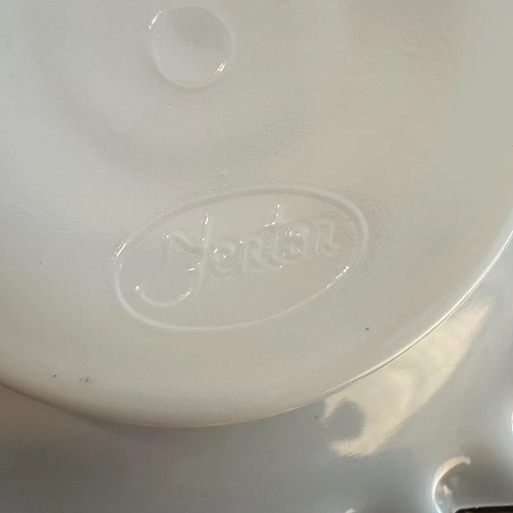Vintage Fenton Milk Glass Silver Crest Ruffled Edge Condiment Dish Plate‎ White